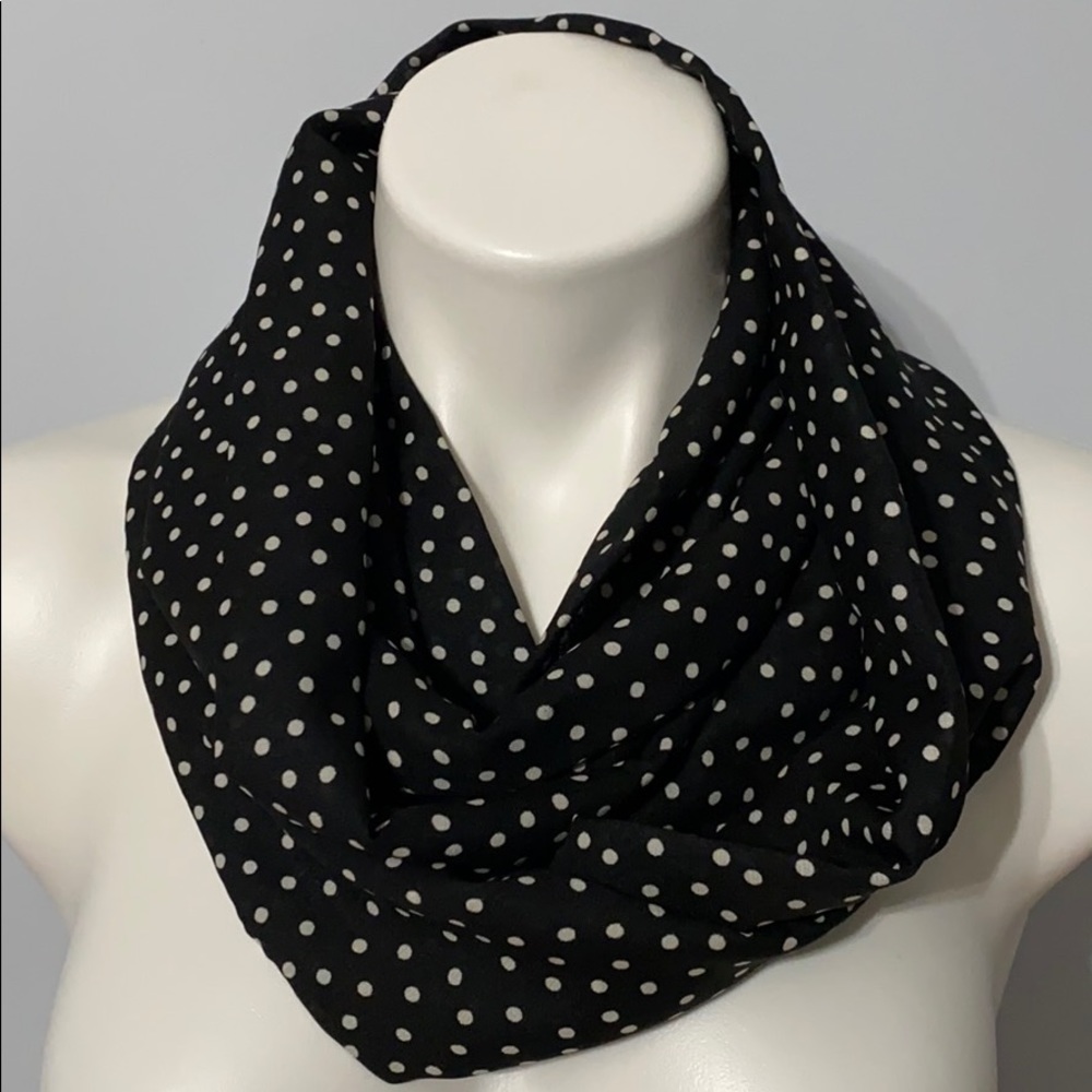 Handmade Infinity Polka Dot Scarf